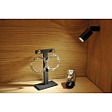 Hera Spot pivotant, rotatif IP20, aluminium mat, satiné gradable