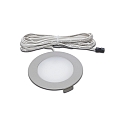 Lumière de surface DYNAMIC FR 78-LED rond, Tunable White IP20, acier inoxydable, opale gradable