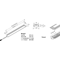 Hera Slim LED luminaire Dynamic LED IN-Stick SF, recessed furniture mount, IP44, 83cm, 24V DC, 13.6W 2700-5000K