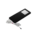 Flat LED under-cabinet luminaire Dynamic LED Slim-Pad F, 24V-LED Dynamic, 5W 2700-5000K 285lm 110�, black