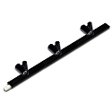 Halogène sur rail LED 2-LINK SPOT 3 flammes, pivotant IP20, mat, satiné, noir  gradable