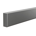Luminaire mural INTERO-LINE 120CM (HV) haut bas, Tunable White IP20, acier inoxydable brossé 