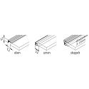 Hera LED glass edge profile, single / double sided for panes of glass with 0.3-1.3cm thickness, 56cm
