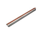 LED glass edge profile, single / double sided for panes of glass with 0.3-1.3cm thickness, 76cm
