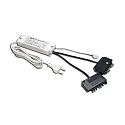 Transformateur LED 350 avec prise de courant, 9 fois, noir , blanche