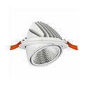 Downlight SARA pivotant IP20, blanche 