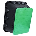 HEITRONIC Bo�tier int�gr� JUMBO accessible, vert, noir 
