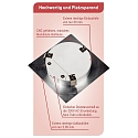 HEITRONIC Spot AUSTIN angulaire, rigide IP20, aluminium bross� 