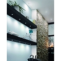 HEITRONIC LED Recessed spot AR35-LED, 2,5W, 110�, 3000K, 138lm, IP44, stainless steel