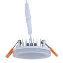 HEITRONIC Downlight AURORA version pour montage encastr�, conducteur inclus, rayonnement lat�ral IP20, blanche 