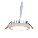 Downlight AURORA version pour montage encastr�, conducteur inclus, rayonnement lat�ral IP20, blanche 