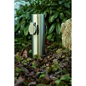 HEITRONIC Colonne de prises TOKIO 2 voies, cylindrique, avec s�curit� enfants, acier inoxydable