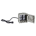 HEITRONIC Colonne de prises STONE 4 fois, gris
