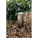 HEITRONIC Colonne de prises BANGKOK 2 voies, angulaire, avec s�curit� enfants, acier inoxydable