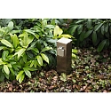 HEITRONIC Colonne de prises BANGKOK 2 voies, angulaire, avec s�curit� enfants, acier inoxydable