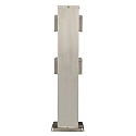 HEITRONIC Colonne de prises BANGKOK 4 fois, angulaire, avec s�curit� enfants, acier inoxydable
