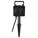 HEITRONIC 4-way power distributor DUBAI mit 1,5m connection cable and plug