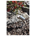HEITRONIC Lampe � broche PEKING rotatif, avec prise de courant, inclinable GU10 IP44, acier inoxydable gradable