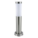 Luminaire en forme de borne LARISA sans capteur E27 IP44, acier inoxydable, satin� 
