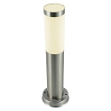 HEITRONIC Luminaire en forme de borne LARISA sans capteur E27 IP44, acier inoxydable, satin� 