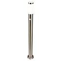HEITRONIC Luminaire en forme de borne LARISA 2 avec capteur, avec d�tecteur de mouvement E27 IP44, acier inoxydable, satin� 