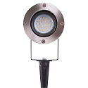 HEITRONIC Lampe � broche HEICONNECT rotatif, inclinable GU5,3 IP65, acier inoxydable, d�gager 