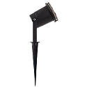 HEITRONIC Lampe � broche HEICONNECT rotatif, inclinable GU5,3 IP65, acier inoxydable, d�gager 