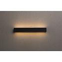 HEITRONIC LED Wall luminaire MEDEA Outdoor luminaire, 500mm, 56 SMD LEDs, 37W, 110�, 3000K, 1900lm, IP44, graphite / glass matt