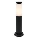 HEITRONIC Luminaire en forme de borne LARISA E27 IP44, acier inoxydable, d�gager gradable