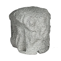 HEITRONIC Colonne de prises PIEDRA 4 fois, gris