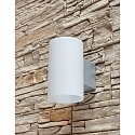 Luminaire mural d�ext�rieur BALI rond, r�sistant aux chocs IP54, argent 