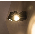 HEITRONIC Luminaire mural d'ext�rieur BORNEO � 2 flammes, r�glable GU10 IP65, anthrazit gradable