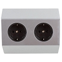 HEITRONIC Protective contact socket SALERNO, 2-fold, 250V, max. 3500W