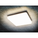 HEITRONIC Applique et plafonnier PRONTO angulaire IP54, blanche 