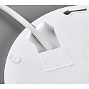 HEITRONIC Applique et plafonnier PRONTO angulaire IP54, blanche 