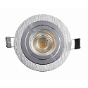HEITRONIC Downlight DL7801 rond GU5.3 und GU10 IP20, aluminium bross� gradable