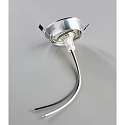 HEITRONIC Downlight DL7801 rond GU5.3 und GU10 IP20, aluminium bross� gradable