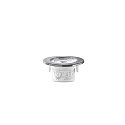 HEITRONIC Downlight DL7002 pivotant IP44, blanche gradable