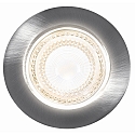 HEITRONIC Downlight DL7002 pivotant IP44, blanche gradable