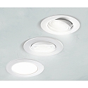 HEITRONIC Downlight DL7002 pivotant IP44, blanche gradable