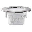 HEITRONIC LED Recessed spot DL7002, round, 100�, 7W, 3000k, 570lm, IP65, fixed, white