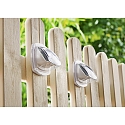 HEITRONIC LED Solar Wall luminaire SINTRA, set of 2, 3000K, IP44, white