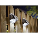 HEITRONIC LED Solar Wall luminaire SINTRA, set of 2, 3000K, IP44, white