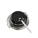 HEITRONIC LED Recessed spot DL7202, �82mm, 110�, 5W, 3000K, 380lm, IP20, swiveling, nickel