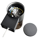 HEITRONIC Wall luminaire SANTORIN Outdoor luminaire, E27, IP54, anthracite, anthracite dimmable