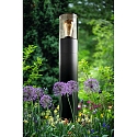 HEITRONIC Luminaire d'all�es SANTORIN cylindrique, court E27 IP54, anthrazit gradable