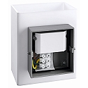 HEITRONIC Luminaire mural d�ext�rieur BALI angulaire, r�sistant aux chocs IP54, argent 