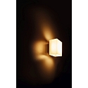HEITRONIC Luminaire mural d�ext�rieur BALI angulaire, r�sistant aux chocs IP54, argent 