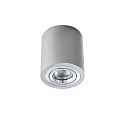 Surface mounted spot ADL9001, round, GU10, IP20, 25° swiveling, brushed aluminum