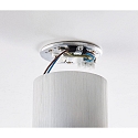 Surface mounted spot ADL9001, round, GU10, IP20, 25° swiveling, brushed aluminum